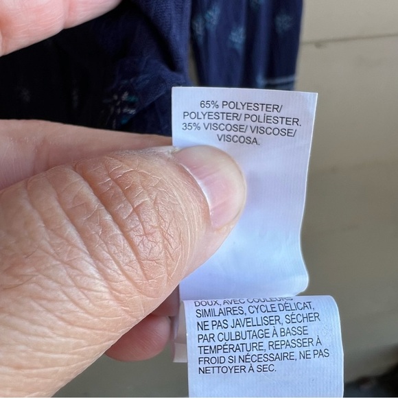 Lucky Brand Boho Long Sleeve Top - Size M - Peasant Casual Modest - Picture 5 of 6